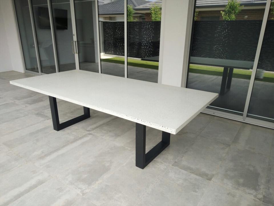 Why choose custom Adelaide made cement dining tables: