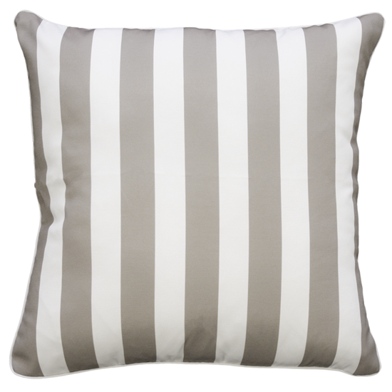 Taupe Stripe - Outdoor Pillow Cushion