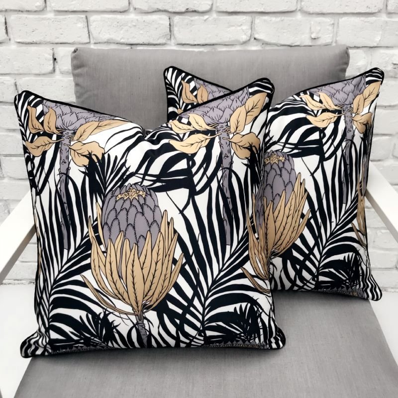 Australiana Protea Print Outdoor Pillow Cushion – Razzino Furniture