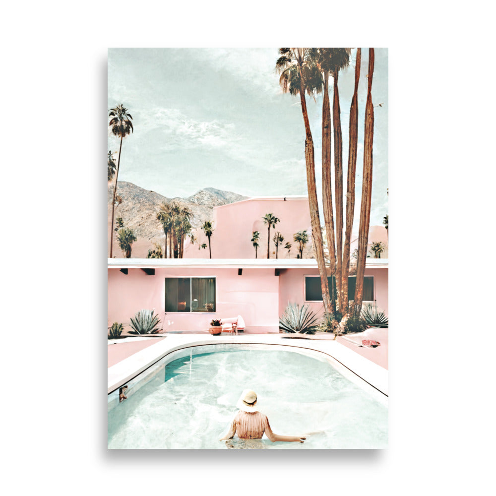 Palm Springs Pool Swim Art Print Poster – Razzino Furniture
