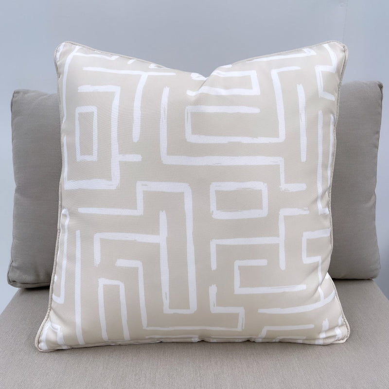 Taupe Zen Outdoor Pillow Cushion