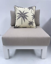 Vintage Palm in Zesty Olive Outdoor Pillow Cushion