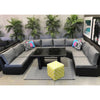 8pc XL AMALFI Outdoor Multi Way U Modular Lounge - Razzino Furniture