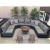 8pc XL AMALFI Outdoor Multi Way U Modular Lounge - Razzino Furniture