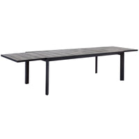 Carlo Ceramic Top Outdoor Extension Dining Table 2200 -> 3400mm - GUNMETAL