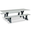 Ex Display CEMENT DINING TABLE - 2200 x 1000mm