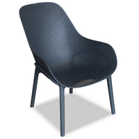 Avo PP Outdoor Lounge Chair - Charcoal Gunmetal