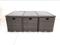 11pc SIROCCO Outdoor Rattan Cube Fold Away Dining Set - Razzino Furniture