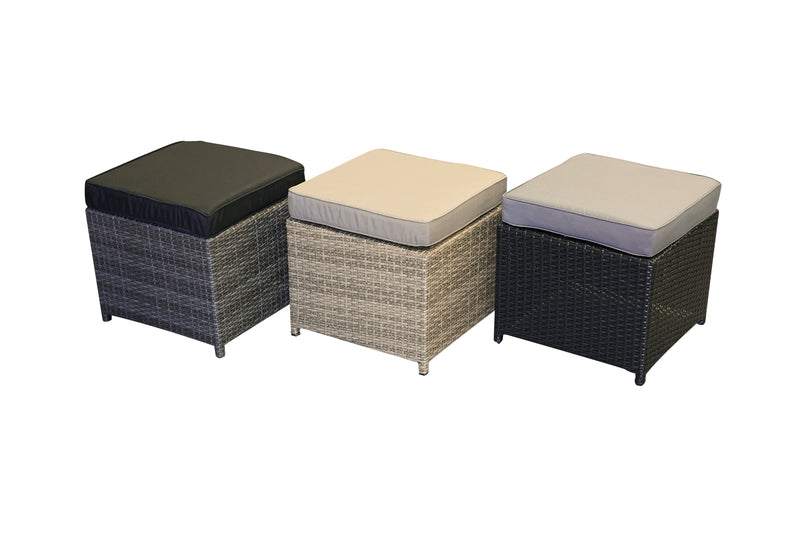 Lounge High Table (Rattan) - Black