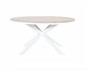 Round Outdoor Dining Table - Martic - 1660mm D - White
