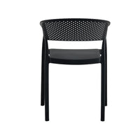 Mod Curve Back PP Outdoor Chair - Black