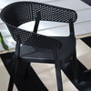 Mod Curve Back PP Outdoor Chair - Black