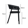 Mod Curve Back PP Outdoor Chair - Black