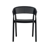 Mod Curve Back PP Outdoor Chair - Black