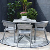 Mod Curve Back PP Outdoor Chair - Grey