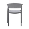 Mod Curve Back PP Outdoor Chair - Grey
