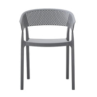 Mod Curve Back PP Outdoor Chair - Grey