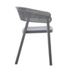 Mod Curve Back PP Outdoor Chair - Grey