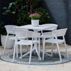 Mod Curve Back PP Outdoor Chair - White