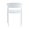 Mod Curve Back PP Outdoor Chair - White