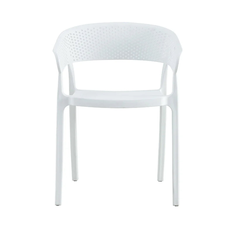 Mod Curve Back PP Outdoor Chair - White