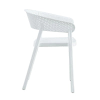 Mod Curve Back PP Outdoor Chair - White