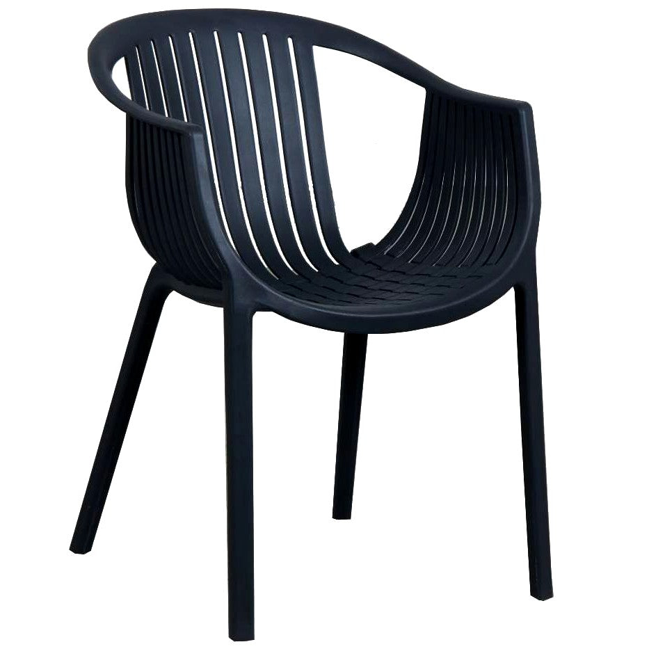 NEST Designer Replica Indoor Outdoor Dining Chair - BLACK - Razzino Furniture