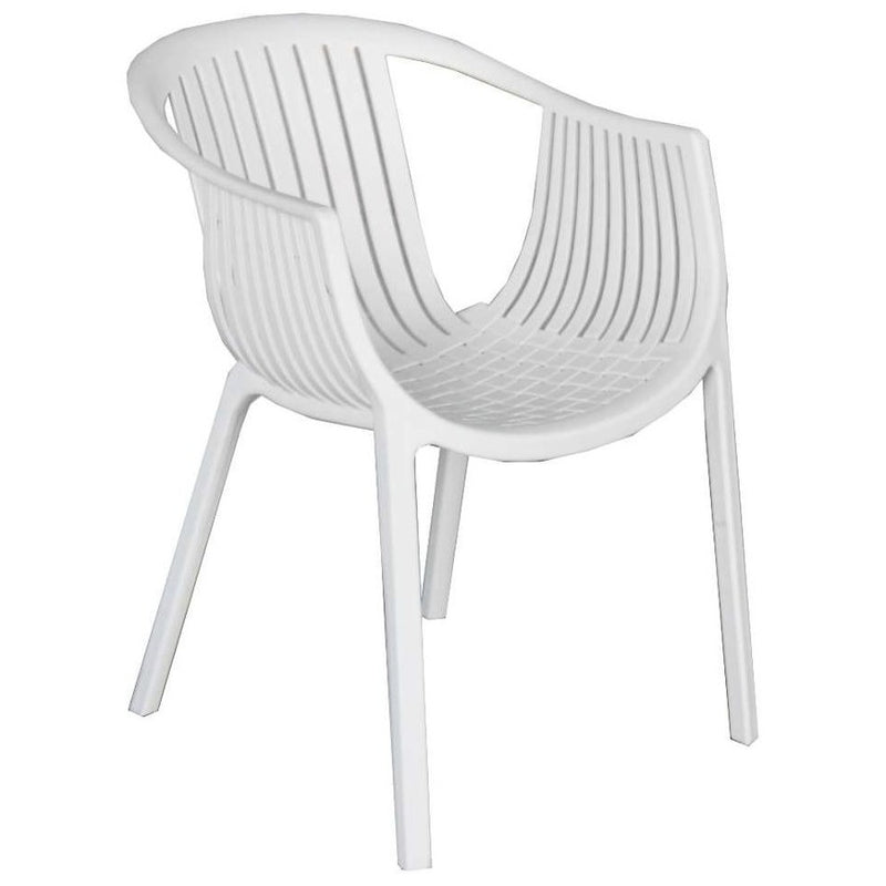 NEST Designer Replica Indoor Outdoor Dining Chair - WHITE - Razzino Furniture