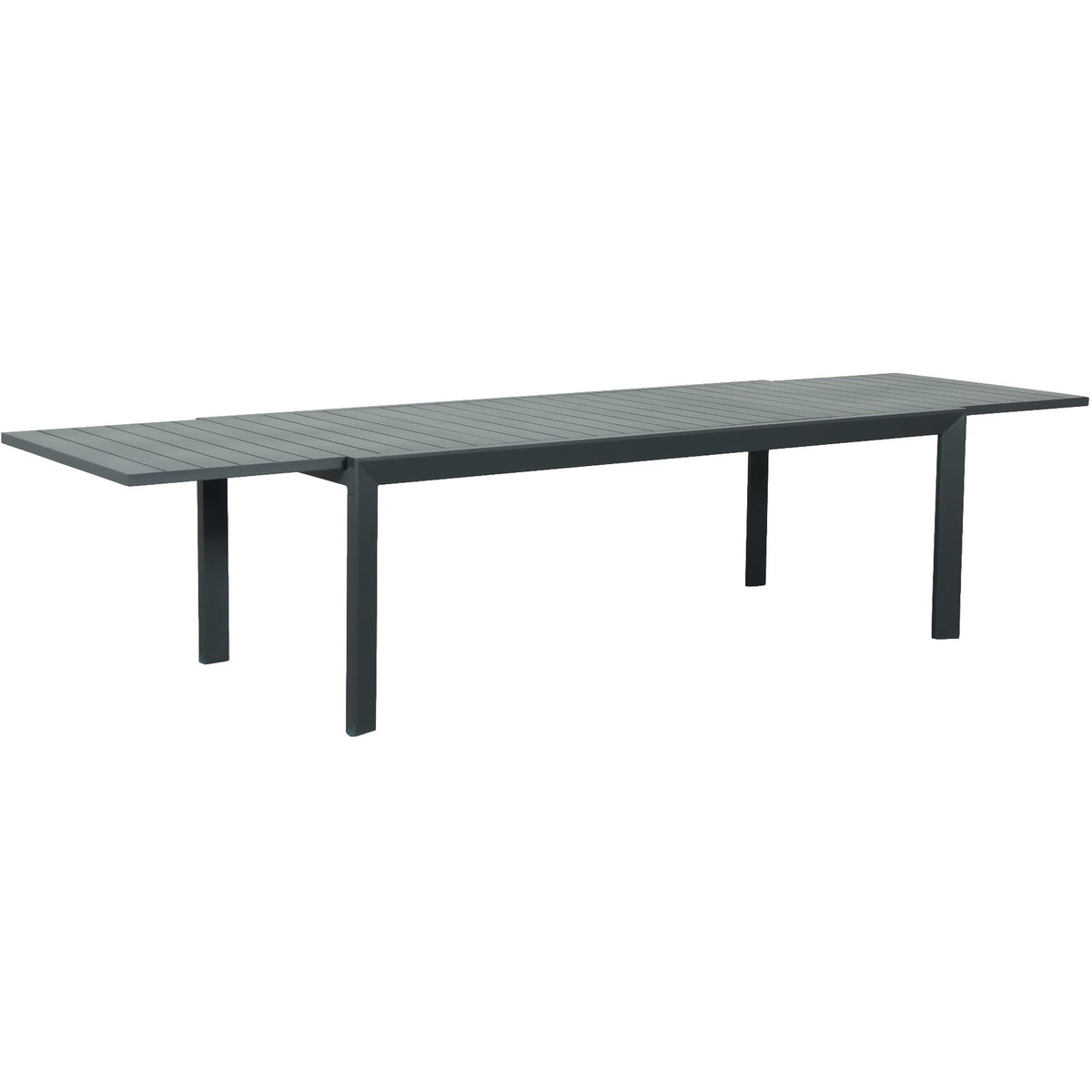 Oslo Aluminium Outdoor Extension ECLIPSE Dining Table - Gunmetal - Razzino Furniture