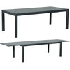 Oslo Aluminium Outdoor Extension Dining Table - Gunmetal - Razzino Furniture