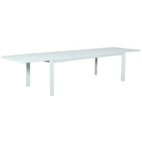 Oslo Aluminium Outdoor Extension Dining Table - Matte White - Razzino Furniture