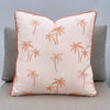 Sorbet Orange Palms Outdoor Pillow Cushion