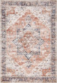 Revive Lila Rust Rug - Machine Washable