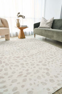 Revive Mila Natural Rug - Machine Washable