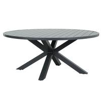 Oslo Aluminium Outdoor Round Dining Table 1730mm