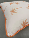 Sorbet Orange Palms Outdoor Pillow Cushion