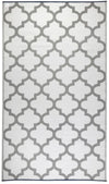 Eco Friendly Outdoor Rug - Tangier Grey And White