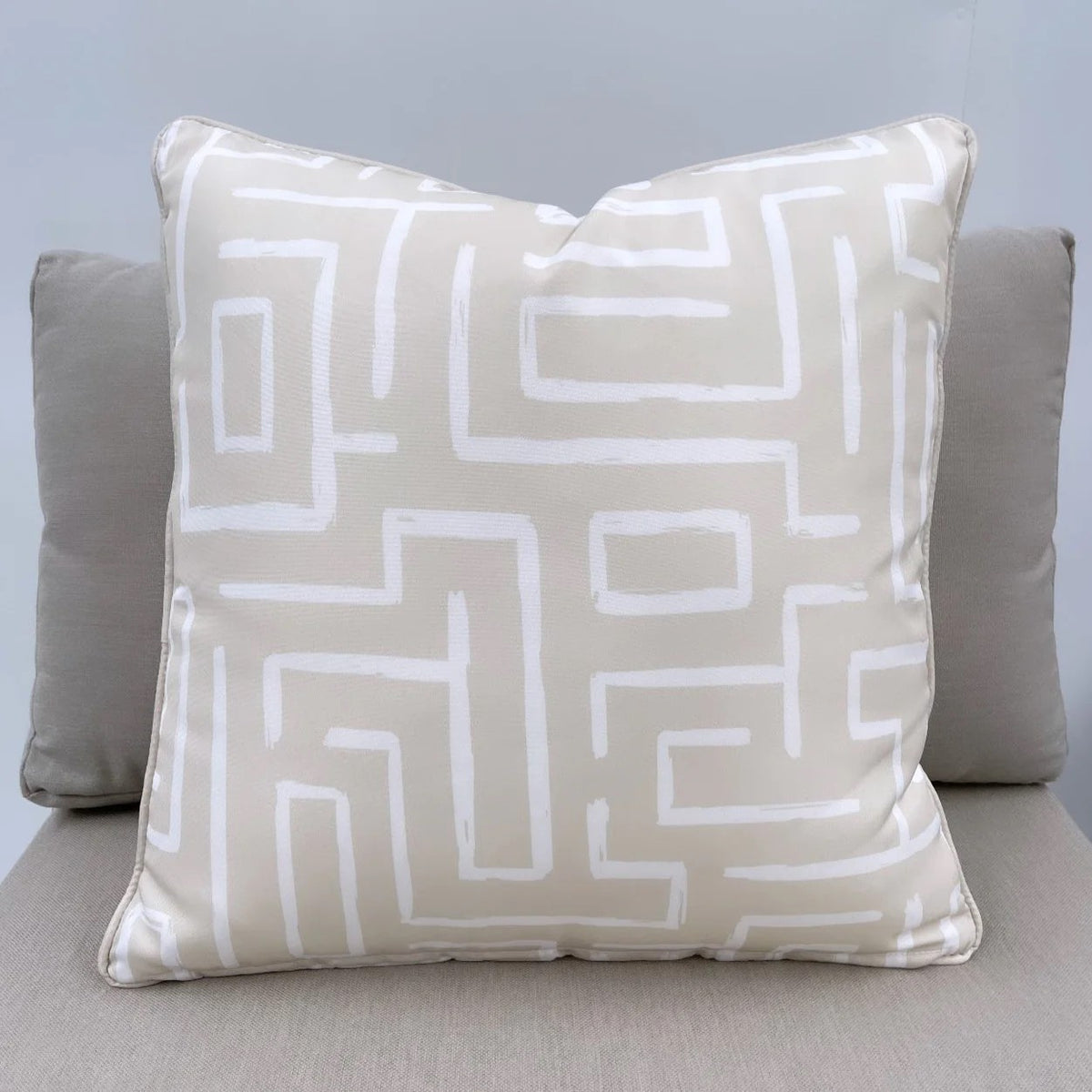Taupe Zen Outdoor Pillow Cushion - Razzino Furniture