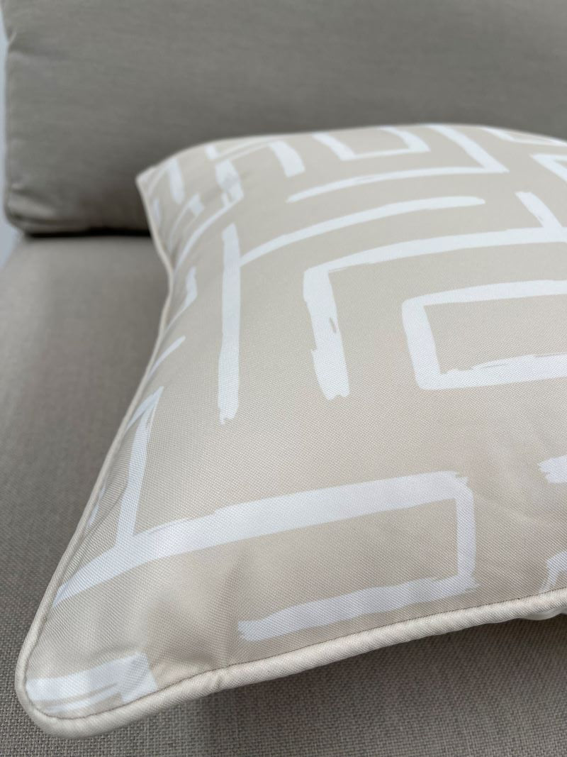 Taupe Zen Outdoor Pillow Cushion