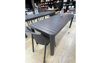 Extendable Balcony Table - Gunmetal 1950x1000 > 2550x1000