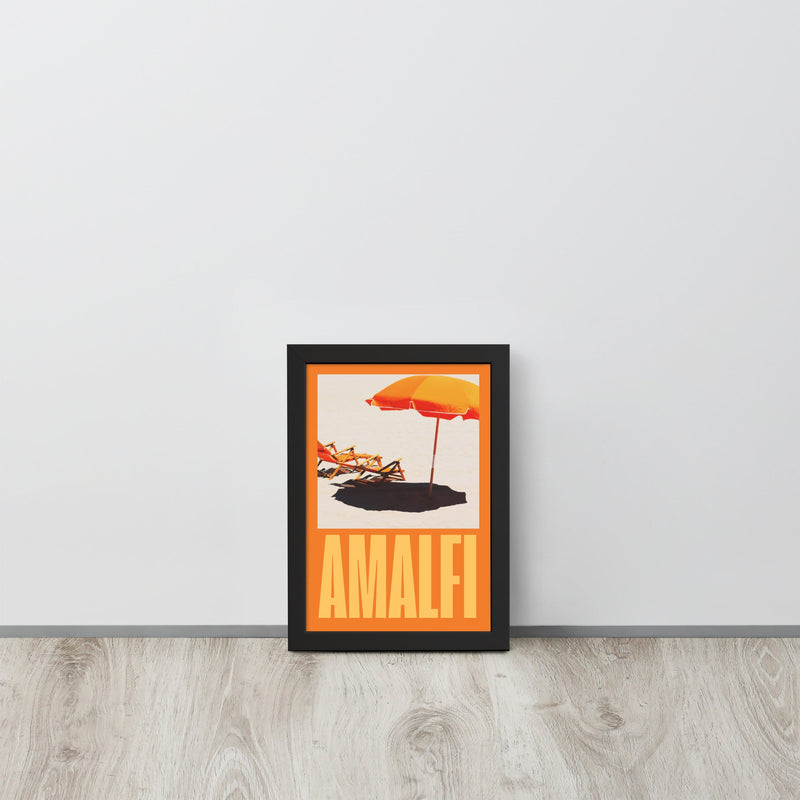 Amalfi Beach Holiday Framed Art Print