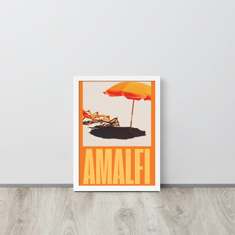 Amalfi Beach Holiday Framed Art Print