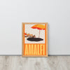 Amalfi Beach Holiday Framed Art Print