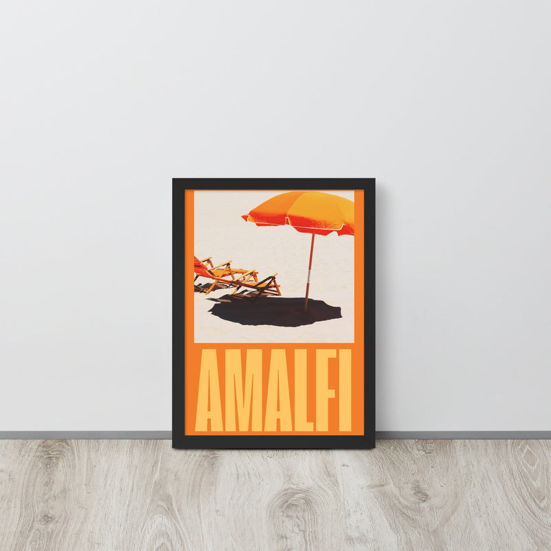 Amalfi Beach Holiday Framed Art Print