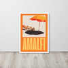 Amalfi Beach Holiday Framed Art Print