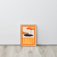 Amalfi Beach Holiday Framed Art Print