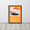 Amalfi Beach Holiday Framed Art Print