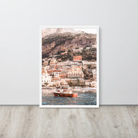 Amalfi Coastline Framed Art Print