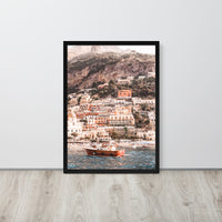 Amalfi Coastline Framed Art Print