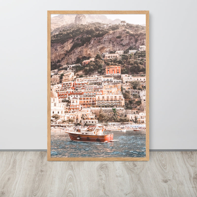 Amalfi Coastline Framed Art Print